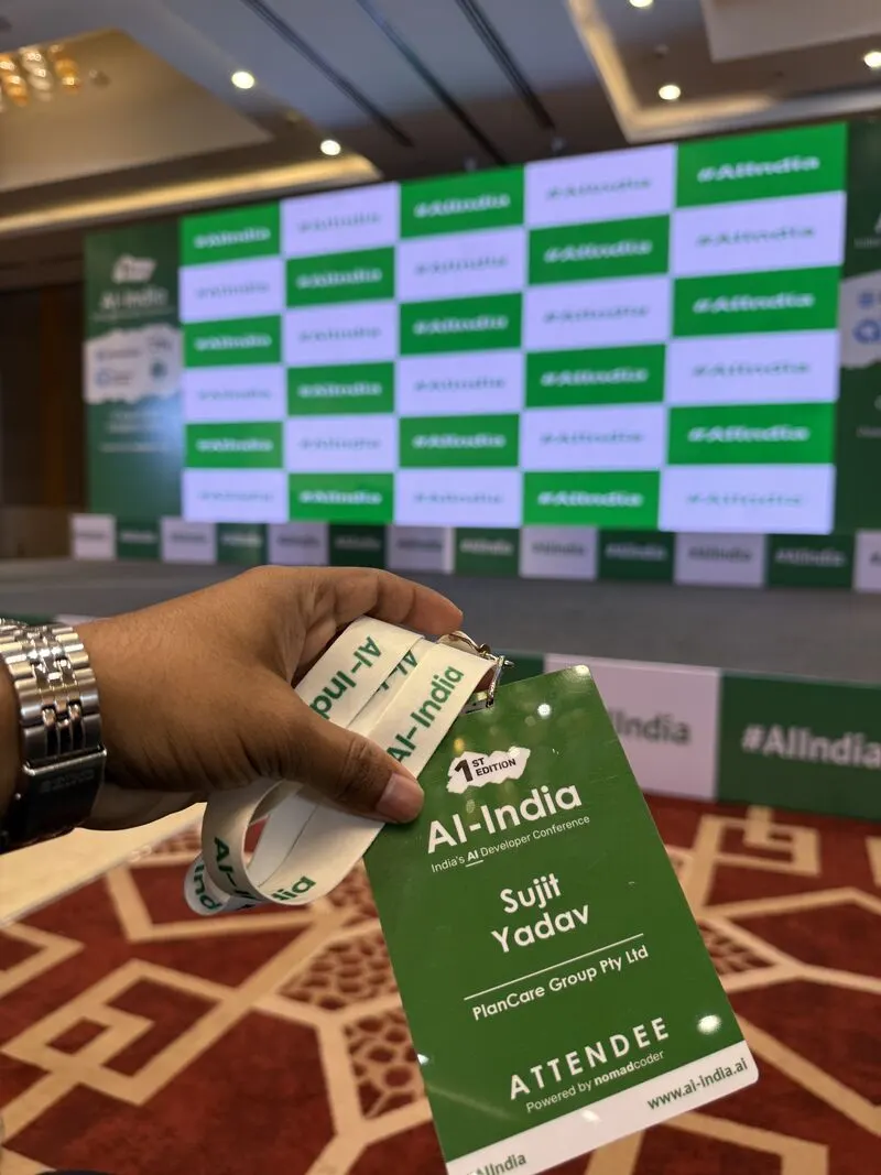 AI India conference session or venue